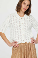 Crochet Button Front Cardigan