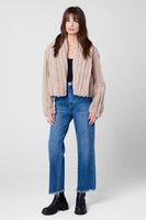 Cropped Faux Fur Jacket Angel Heart