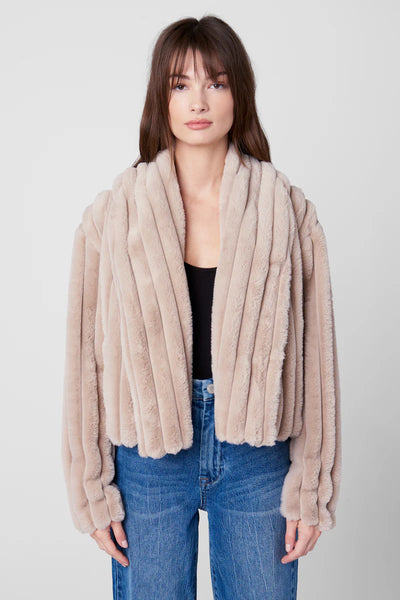 Cropped Faux Fur Jacket Angel Heart
