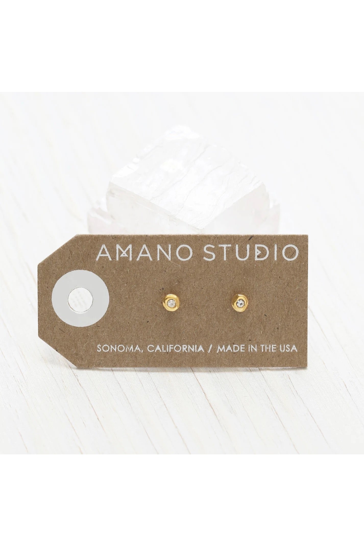 Terra Studs Crystal