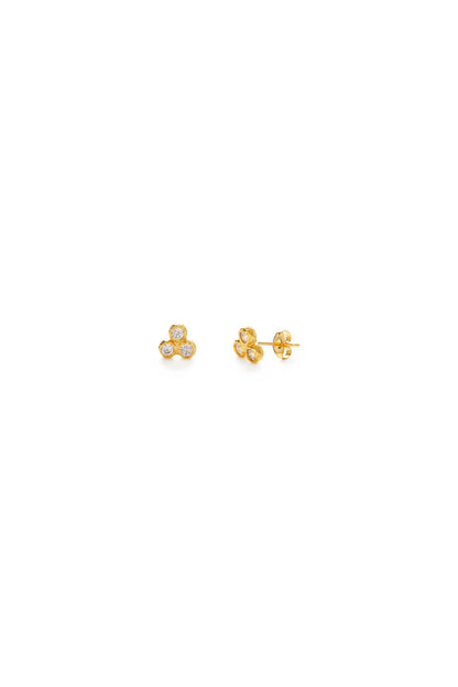 Crystal Triangle Stud Earring