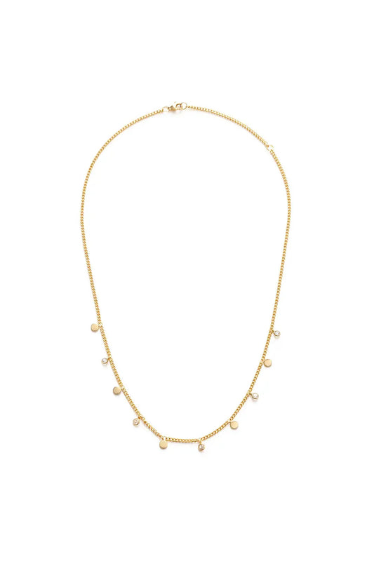 Crystal + Dot Necklace