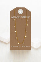 Crystal + Dot Necklace