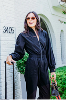 Solid Zip Performance Jumpsuit