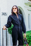 Solid Zip Performance Jumpsuit