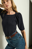 Deana Textured Tee Night Sky