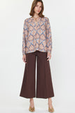 Damask Print Blouse