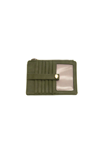 Dark Basil Penny Mini Travel Wallet