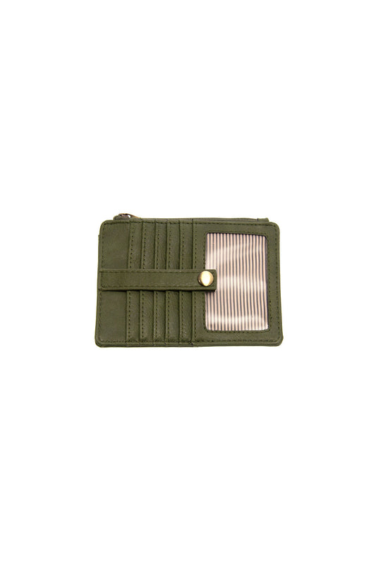 Dark Basil Penny Mini Travel Wallet