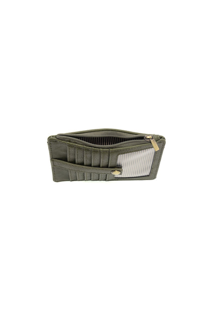 Dark Basil Penny Mini Travel Wallet