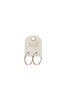 Dark Chromacolor Miyuki Small Hoops