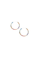 Dark Chromacolor Miyuki Small Hoops
