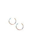 Dark Chromacolor Miyuki Small Hoops