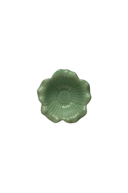Debossed Stoneware Flower Bowl