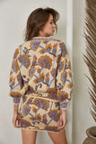 Deco Floral Jacquard Cardigan
