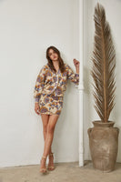 Deco Floral Jacquard Cardigan