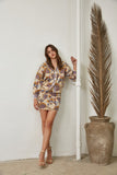 Deco Floral Jacquard Cardigan
