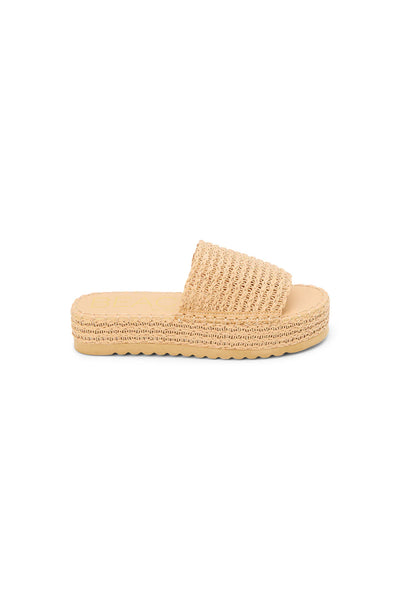 Del Mar Raffia Platform Sandal