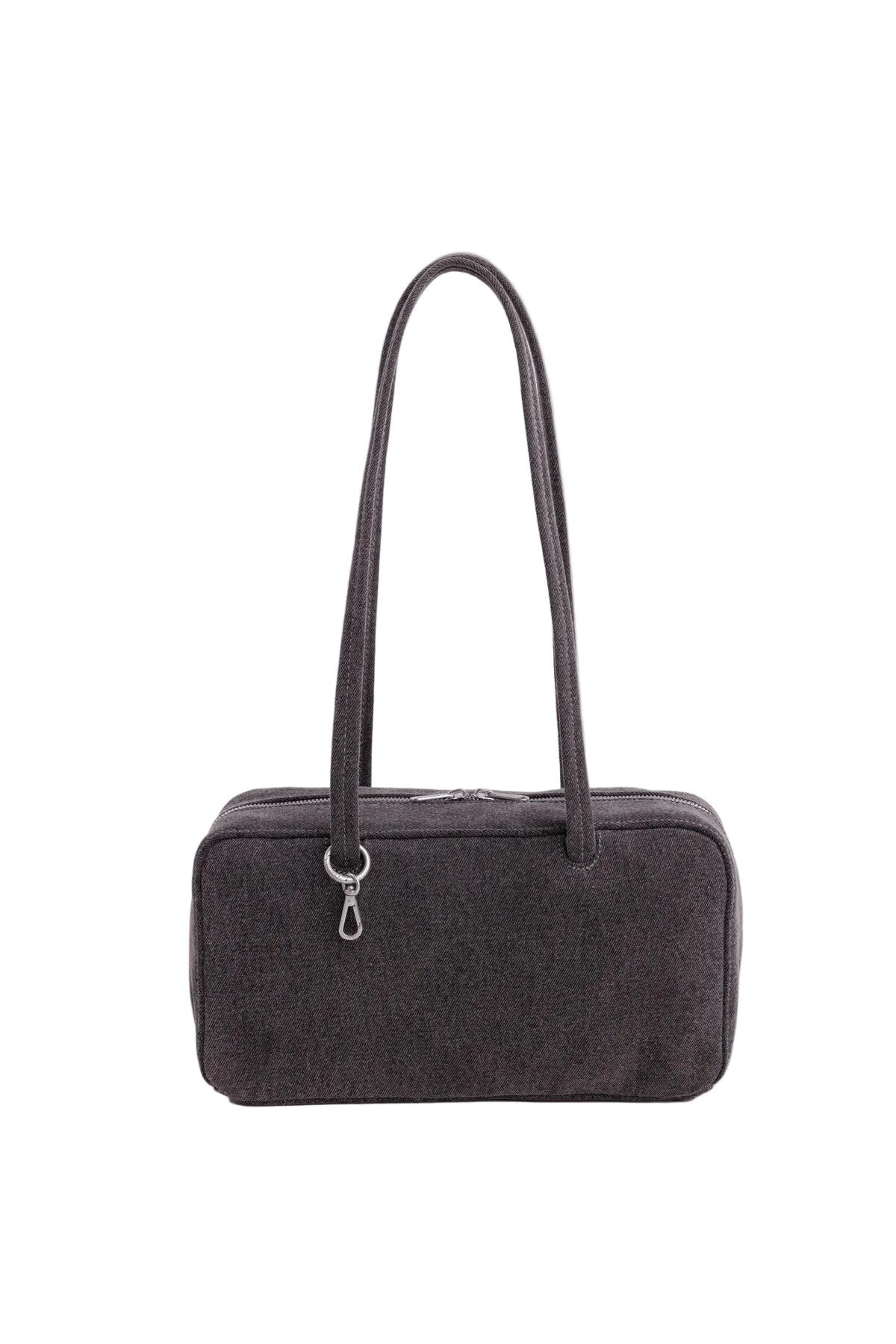 Denim Bowler Bag Washed Black Denim