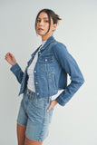 Denim Fray Jacket