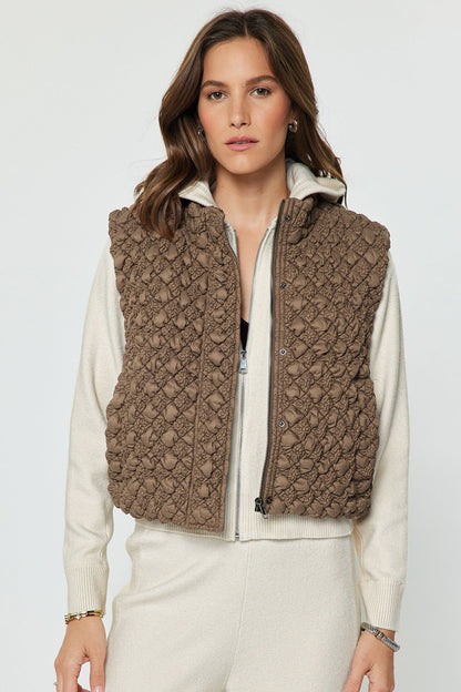 Diamond Quilted Puffer Vest