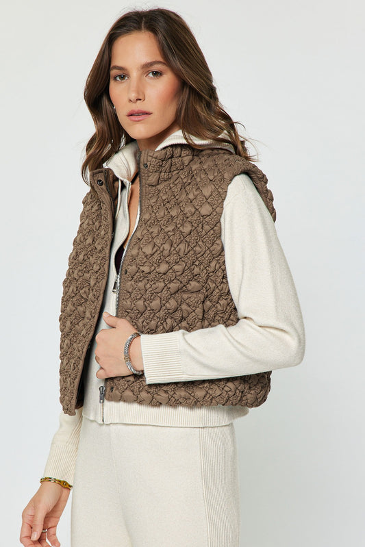 Diamond Quilted Puffer Vest