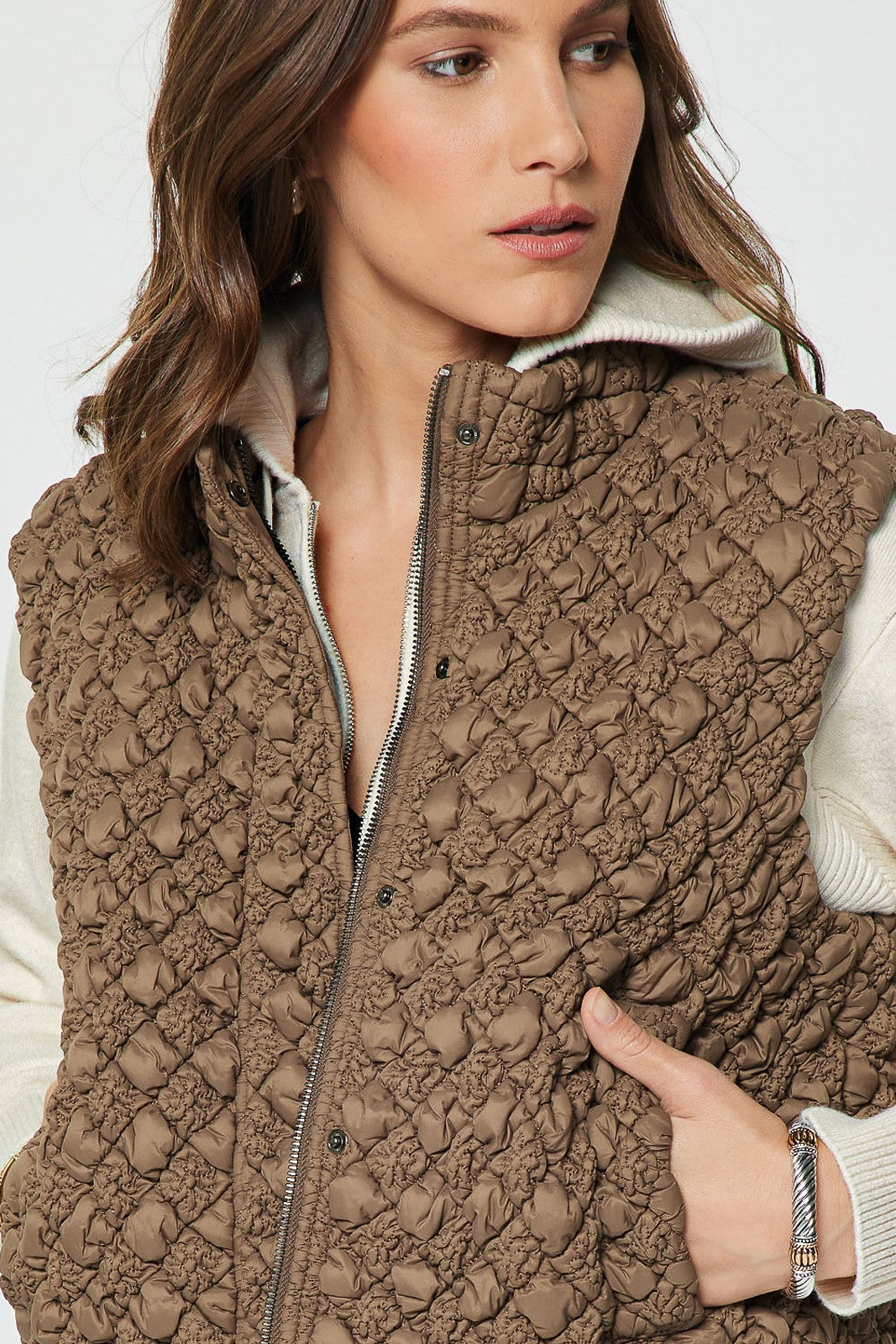 Diamond Quilted Puffer Vest