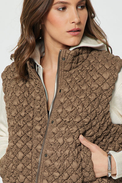 Diamond Quilted Puffer Vest