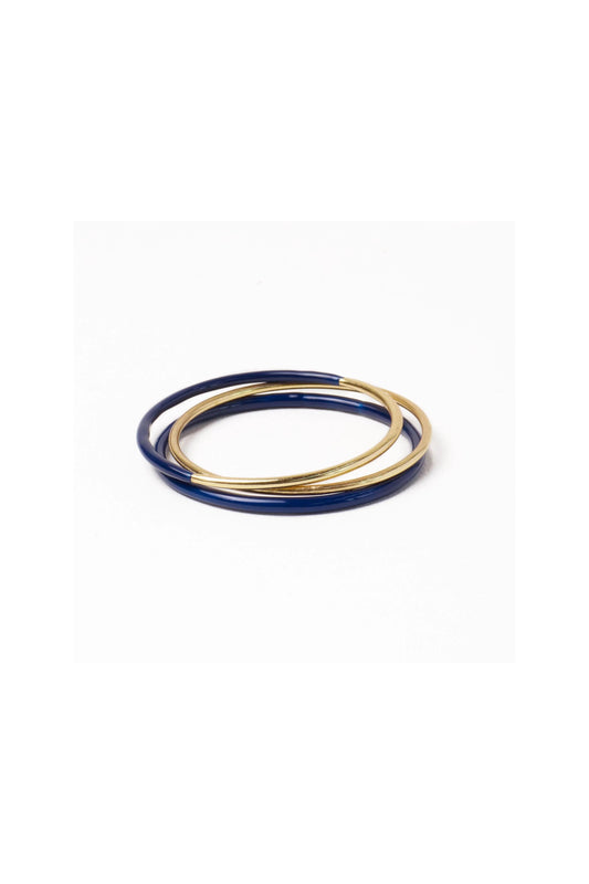 Diane Bangles Navy Enamel