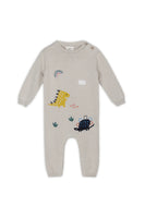 Dinosaur Knit Baby Jumpsuit