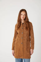 Dirt Bike Suede Trench Coat