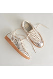 Distressed Leather Notice Sneakers
