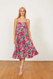 Donna Raspberry Floral Dress