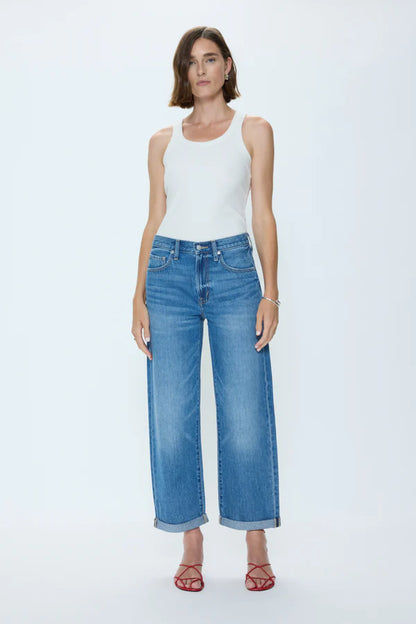 Donny Rolled Hem Boyfriend Jeans