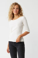 Dot 3/4 Sleeve Tee Chalk