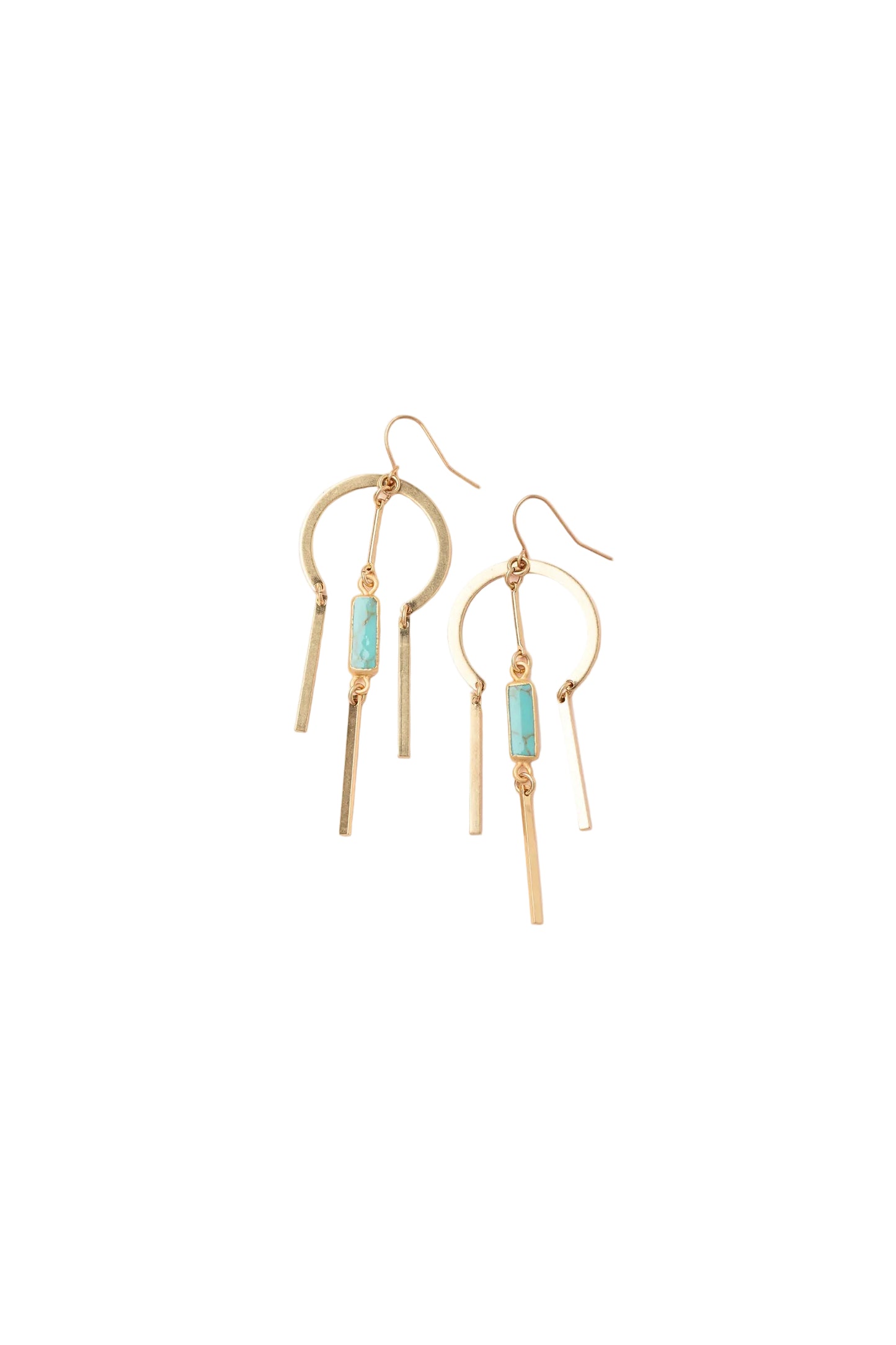 Dream Stone Earring Turquoise/Gold