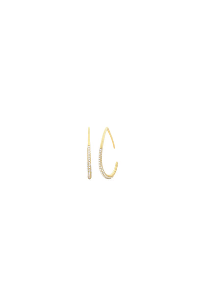 Drop By Anytime Hoop Earrings Gold