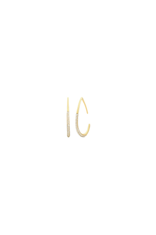Drop By Anytime Hoop Earrings Gold