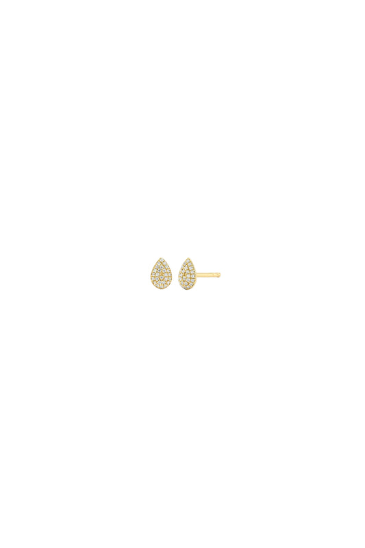 Drop Stud Earrings Gold