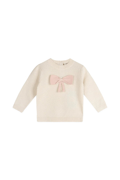 Ella Bow Knit Baby Pullover