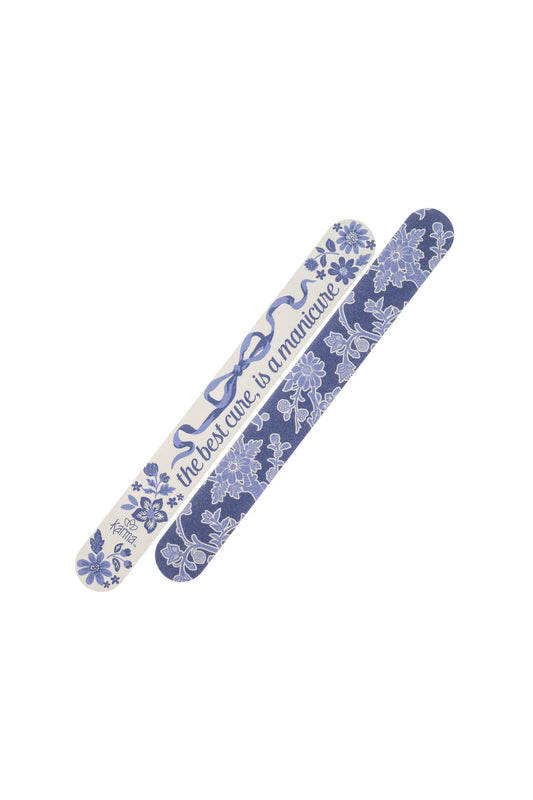 Emery Board Blue Floral