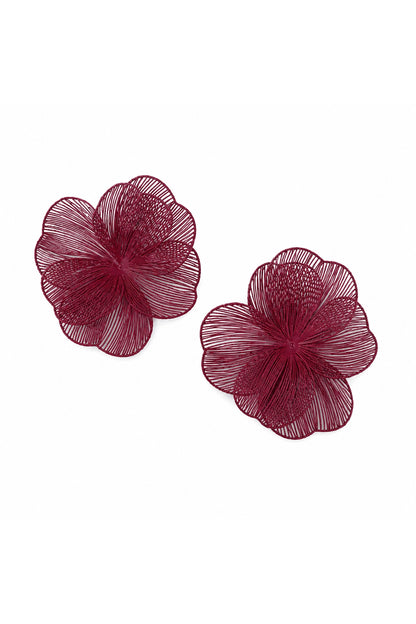 Erica Earrings Crimson