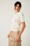 Espresso Martini Embroidered Knit Top