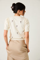 Espresso Martini Embroidered Knit Top