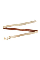 Eva Metallic Leather Belt Gold