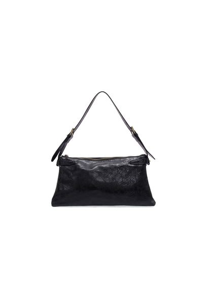 Eve Trapeze Shoulder Bag Black