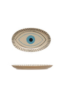 Evil Eye Stoneware Platter