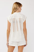 Eyelet Camp Shirt