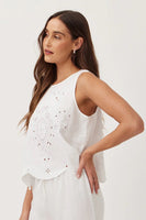 Eyelet Embroidered Tank