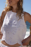 Eyelet Embroidered Tank